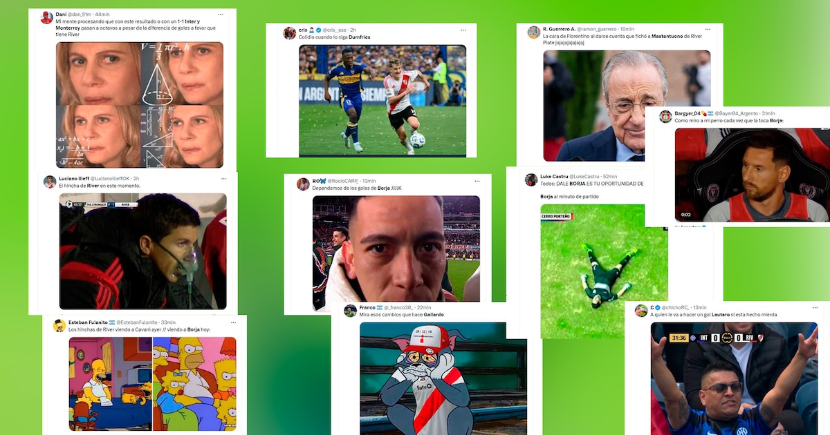 Los memes de la eliminación de River en el Mundial de Clubes: Lautaro, Mastantuono, Borja y las burlas de los hinchas de Boca
