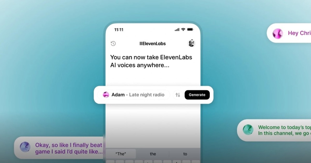 ElevenLabs presenta su aplicación móvil para generar voces con IA desde el celular