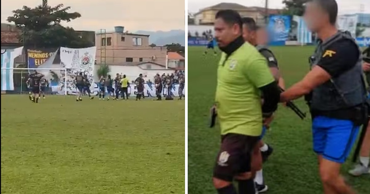 Inédita escena en el fútbol brasileño: la Policía irrumpió en pleno partido y arrestó a un árbitro vinculado a una causa de narcotráfico