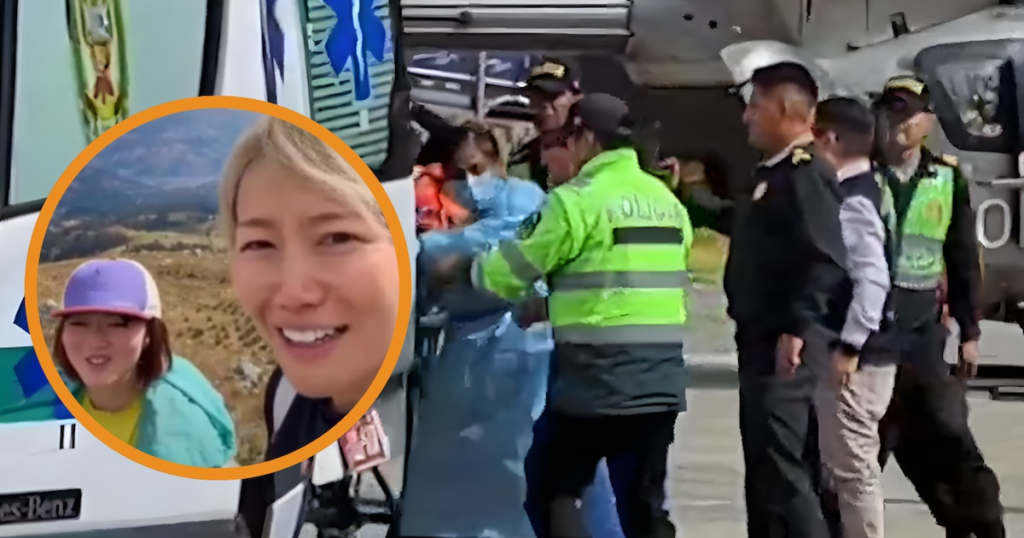 Rescatan con vida a turista japonesa atrapada en el Huascarán: fue trasladada en helicóptero a Huaraz