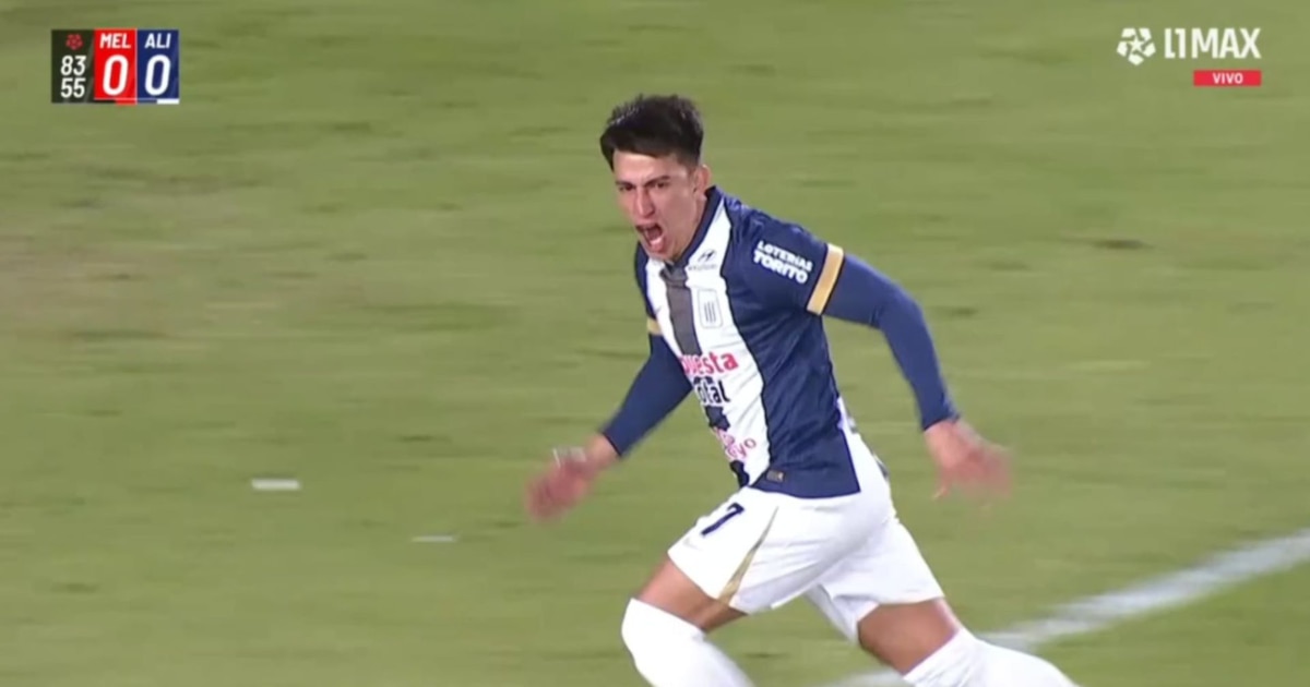 Gol de Fernando Gaibor con remate cruzado en Alianza Lima vs Melgar por Liga 1 2025