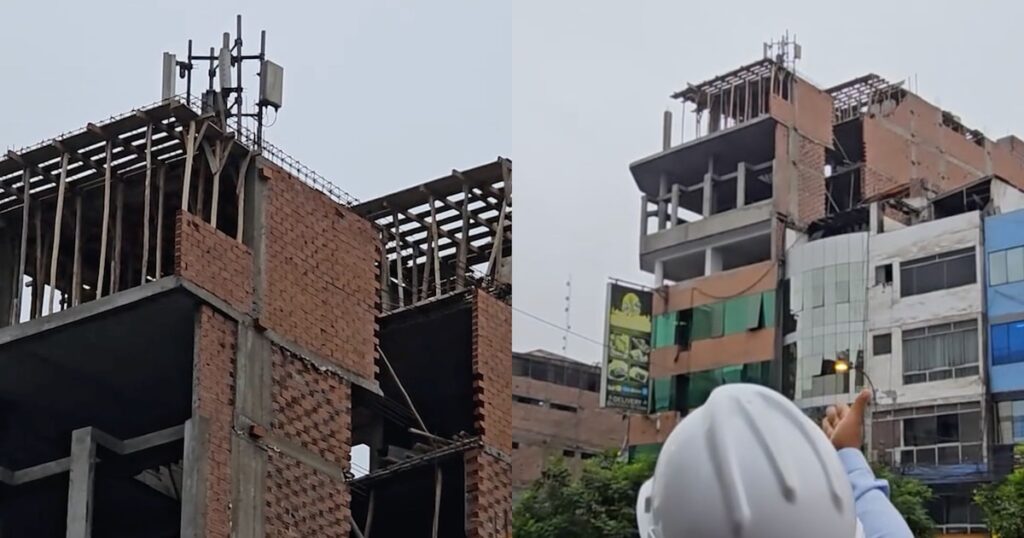 Ingeniero de TikTok se encuentra con edificio mal construido de 9 pisos: “Me parece que un niño estuvo jugando con legos”