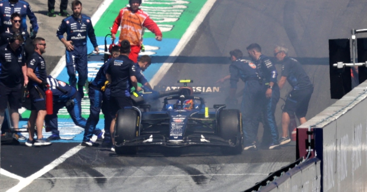 El incendio del Williams de Carlos Sainz antes de la largada en el GP de Austria: “Hay que cortar esta racha”
