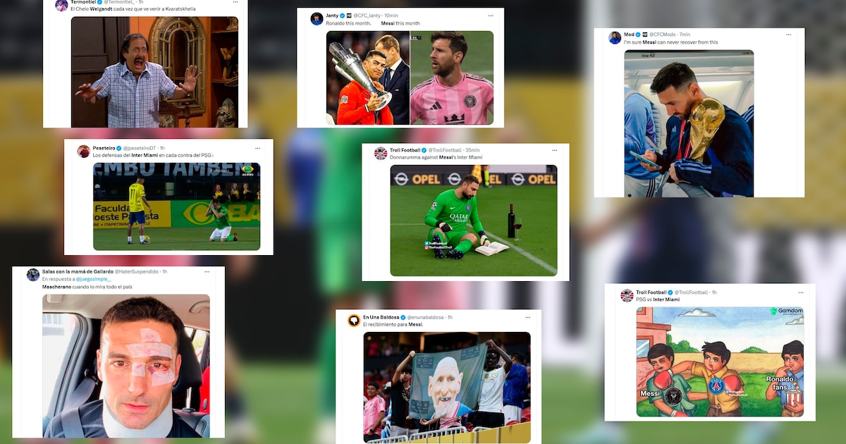Los mejores memes de la goleada del PSG al Inter Miami de Messi en el Mundial de Clubes