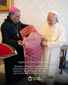 Obispo de Chota y Cutervo entrega alforja tradicional al Papa en histórica audiencia