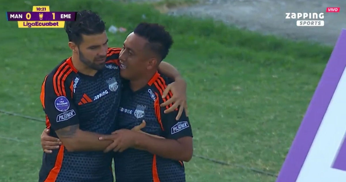 Christian Cueva anota gol decisivo en Emelec vs Manta LigaPro