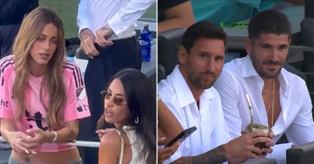 Messi, De Paul, Tini y Antonela en encuentro durante empate del Inter Miami