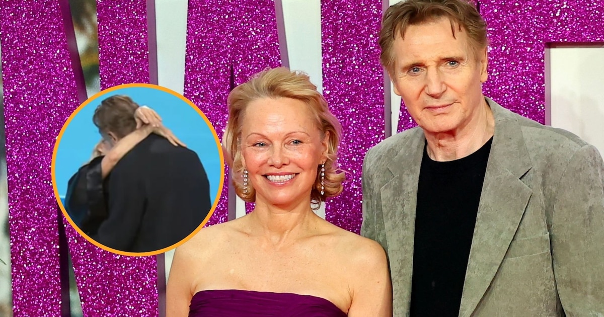 Liam Neeson y Pamela Anderson desatan rumores de romance en promoción de «Y dónde está el policía