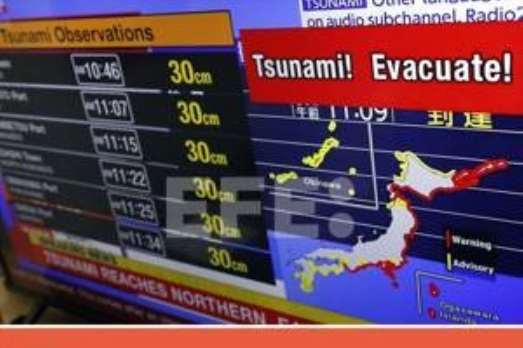 Cerca de 2 millones de japoneses son alertados para evacuar por amenaza de tsunami