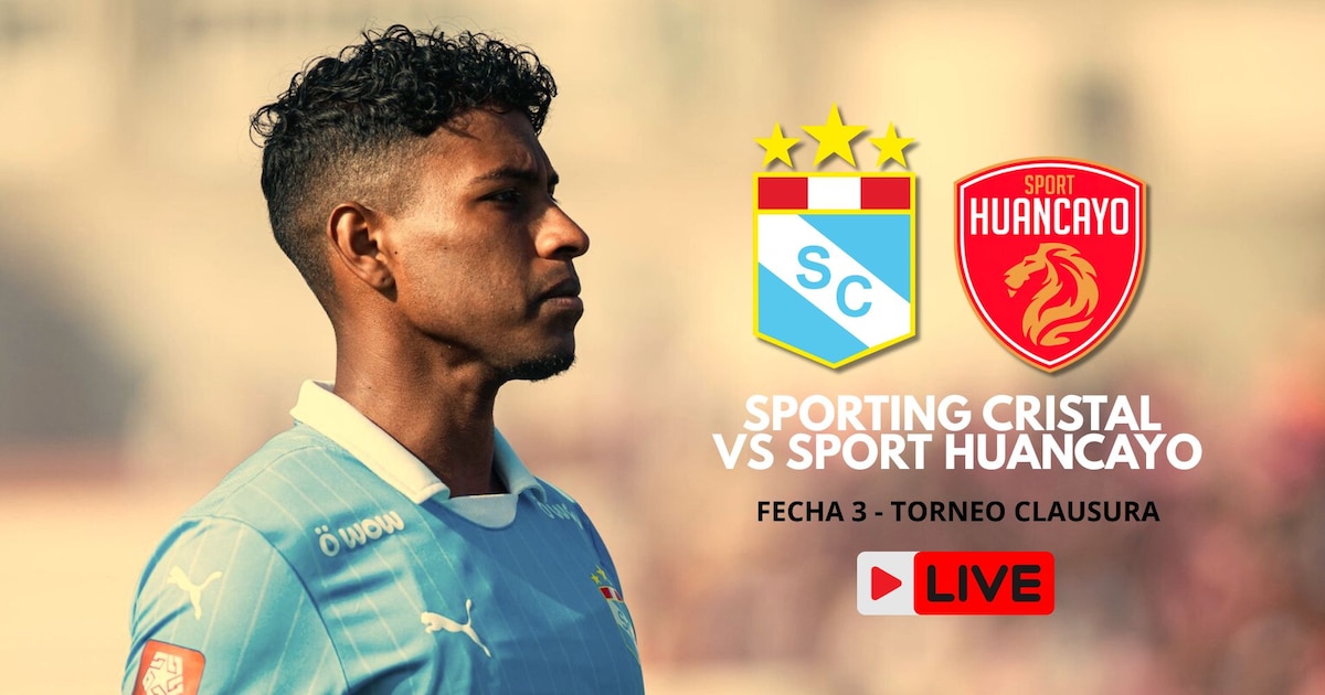 Transmisión en vivo: Sporting Cristal y Sport Huancayo en tiempo real por la tercera fecha del Torneo Clausura de la Liga 1 2025