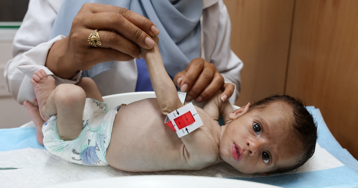 Crisis humanitaria en Gaza: bebés desnutridos y madres desesperadas en el último refugio médico