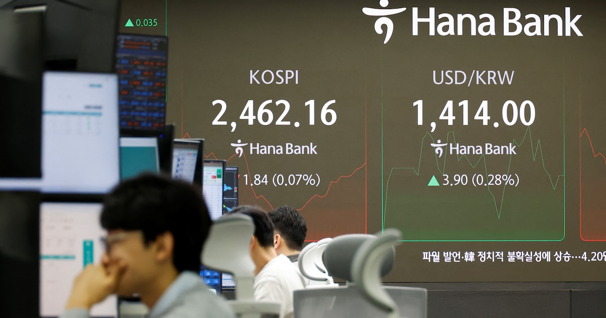 La Bolsa de Seúl sube tras acuerdo comercial entre EE.UU. y Corea del Sur con reducción arancelaria del 25% al 15%