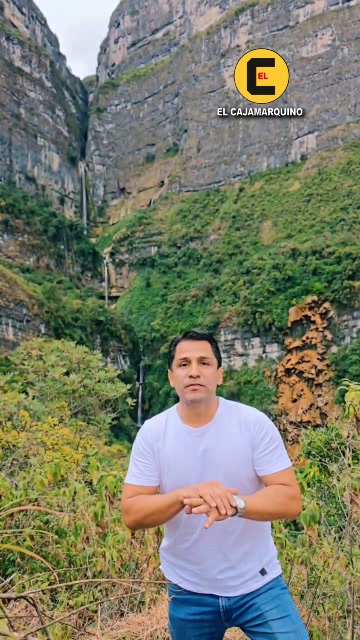 Actor Gerardo Zamora recomienda visitar las cataratas “El Cornelio” en Celendín