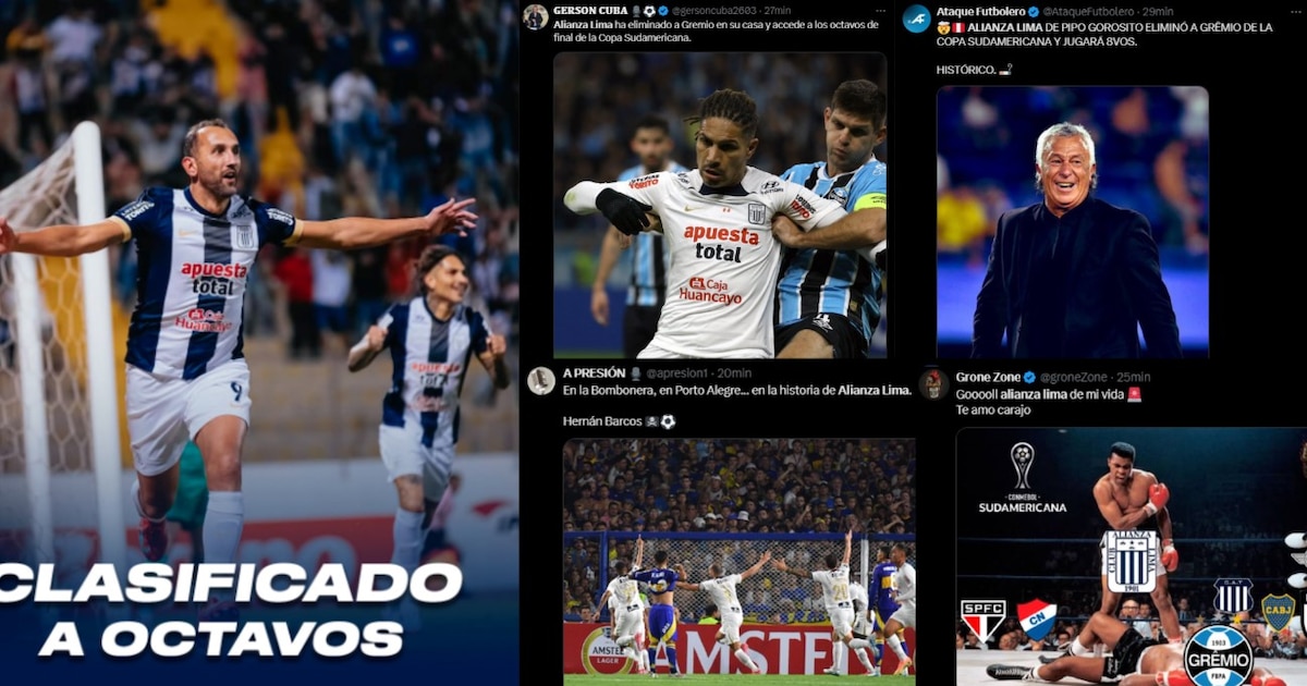 Alianza Lima sorprende en Brasil con empate ante Gremio y destaque a Barcos