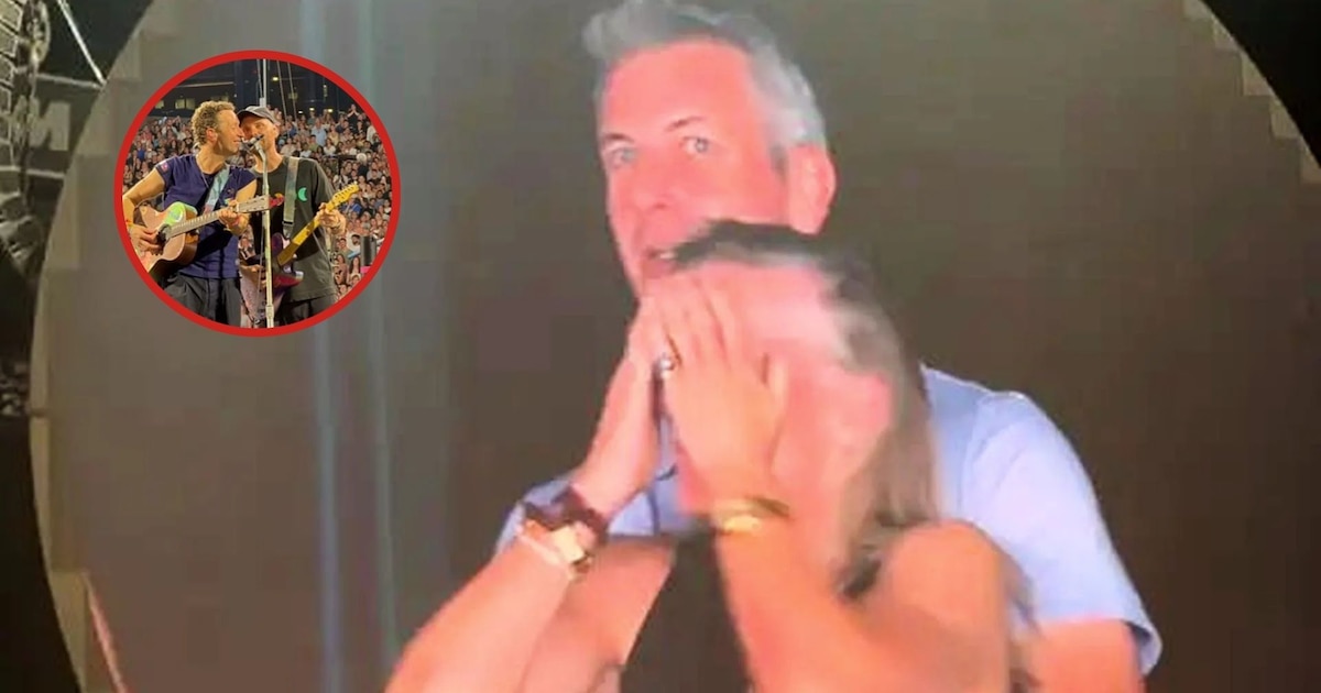 Imágenes revelan a la pareja viral antes del inesperado encuentro con Coldplay