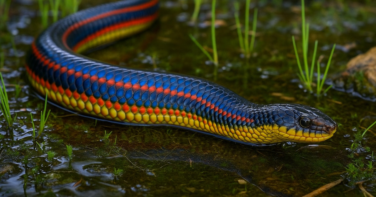 Alerta por desaparición de la víbora arcoíris: especies raras amenazadas por enfermedades y degradación ambiental