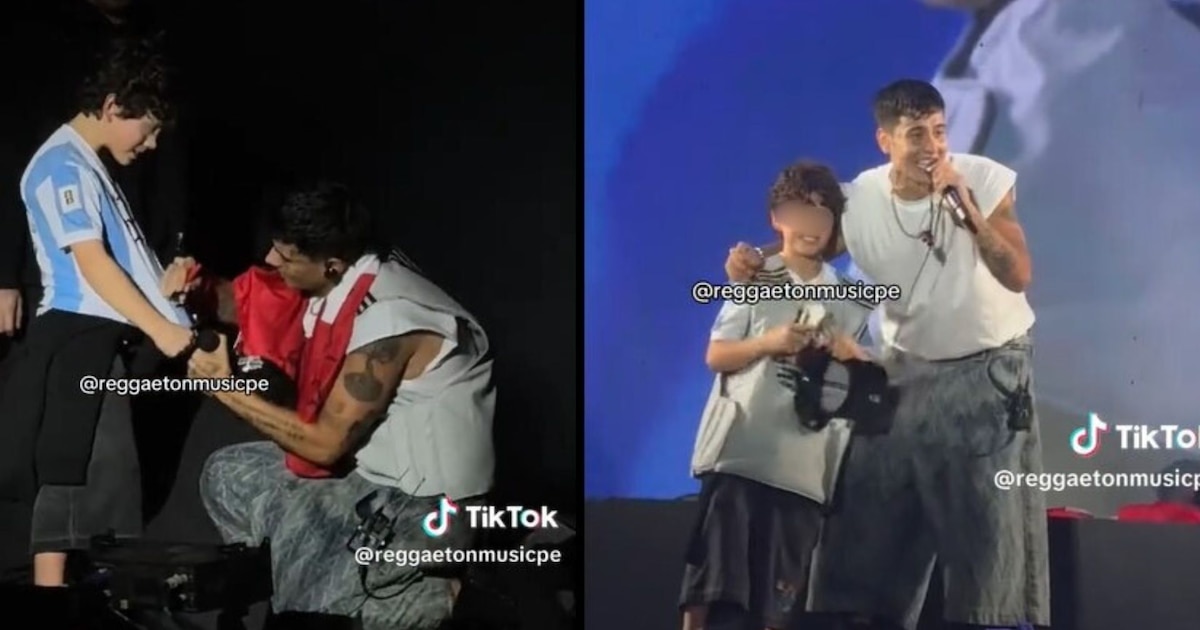 Niño peruano conquista a Duki en concierto en Lima y se vuelve viral en TikTok