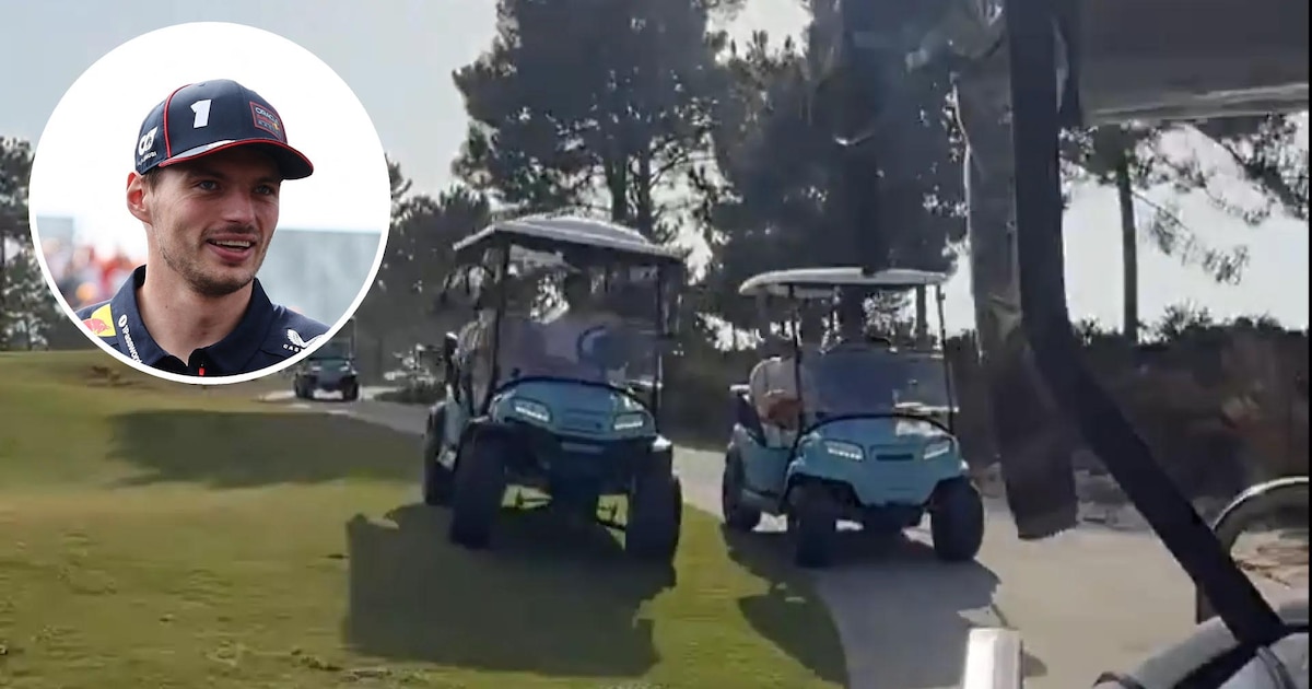 Max Verstappen sorprende en vacaciones con un sobrepaso en carrito de golf que se vuelve viral