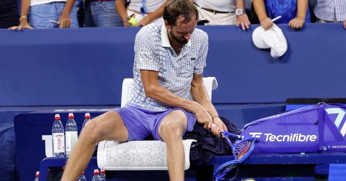 Medvedev se enoja en el US Open: pelea con juez y rompe su raqueta