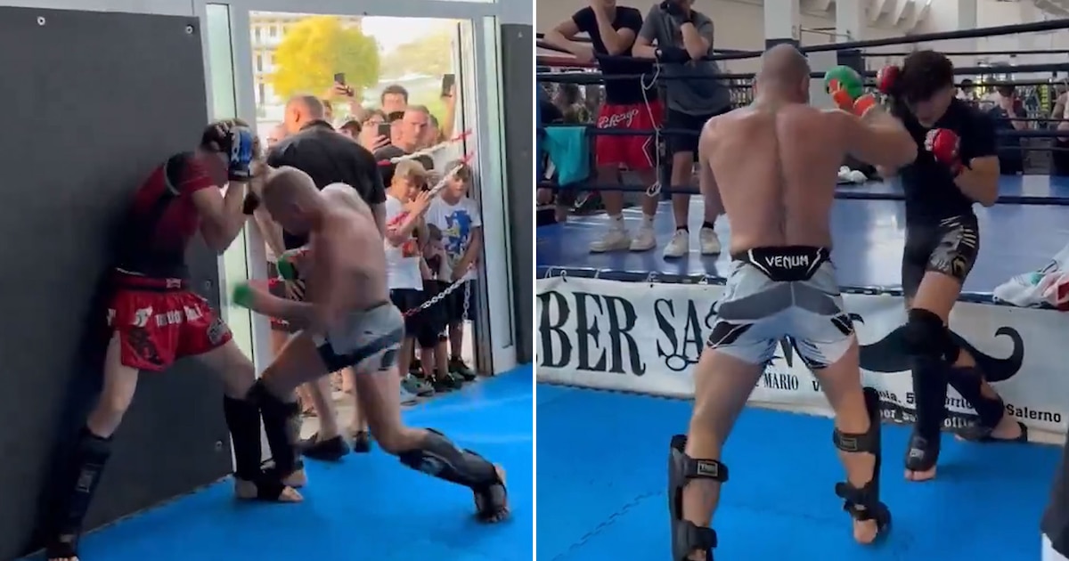 Polémica por video de McGregor golpeando a un sparring adolescente en Italia