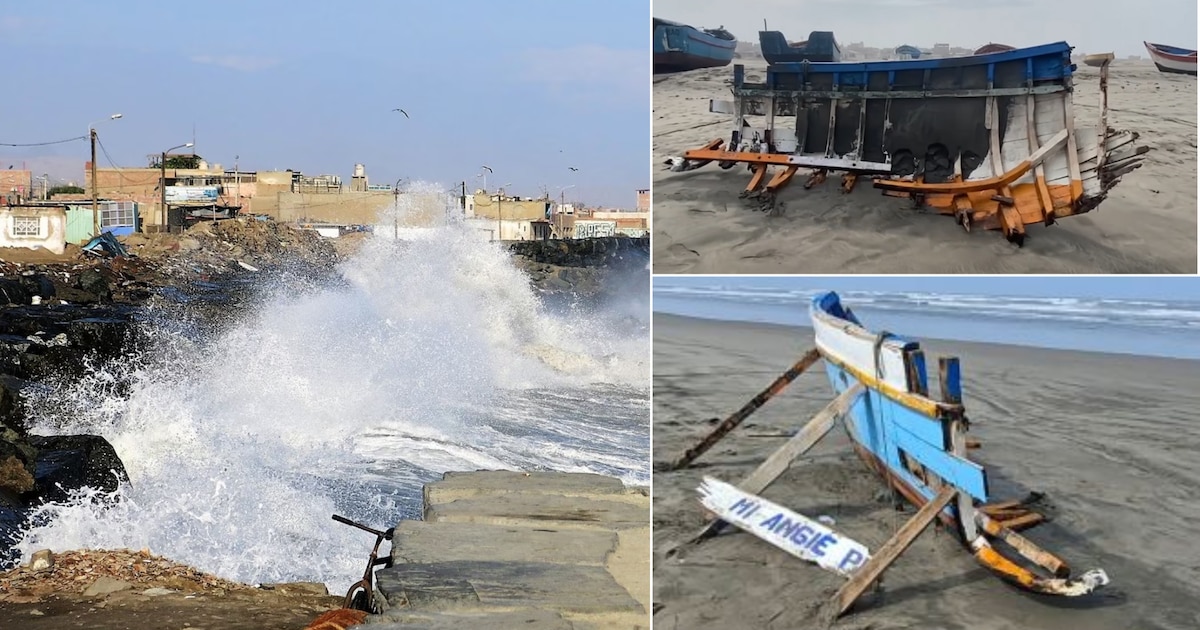 Oleaje irregular arruina embarcaciones en Pimentel y causa pérdidas económicas a pescadores