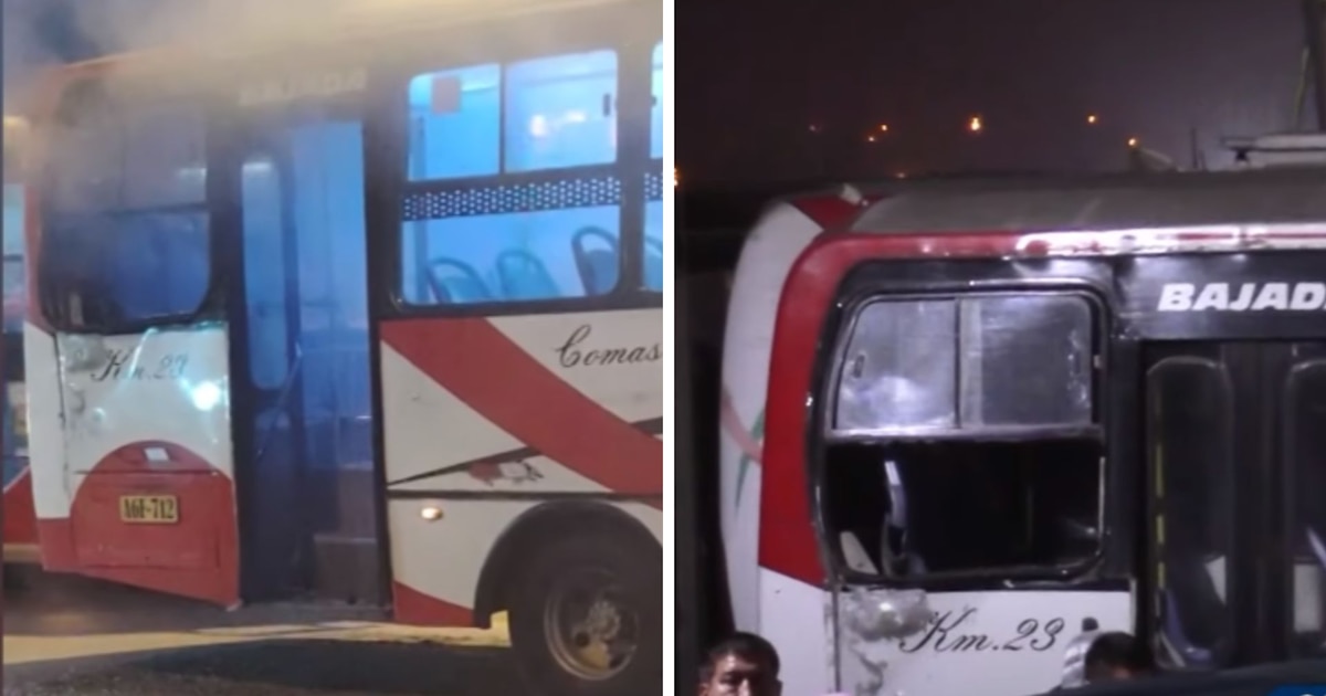 Nuevo ataque extorsivo con explosivos en buses de transporte público en Carabayllo