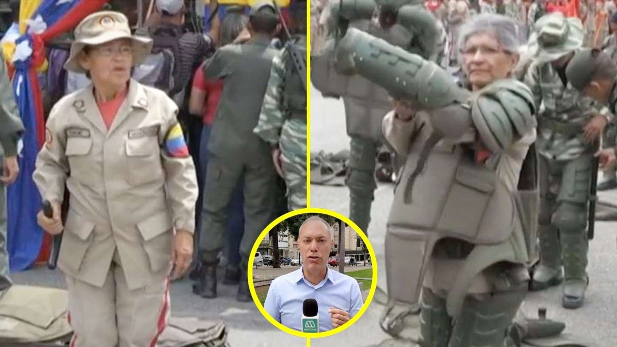 ¡ALERTA! Milicianos en Venezuela se preparan con palos de escoba en manos y entrenan para la guerra — El impactante relato de un periodista revela cómo el régimen de Maduro fortalece sus fuerzas paramilitares