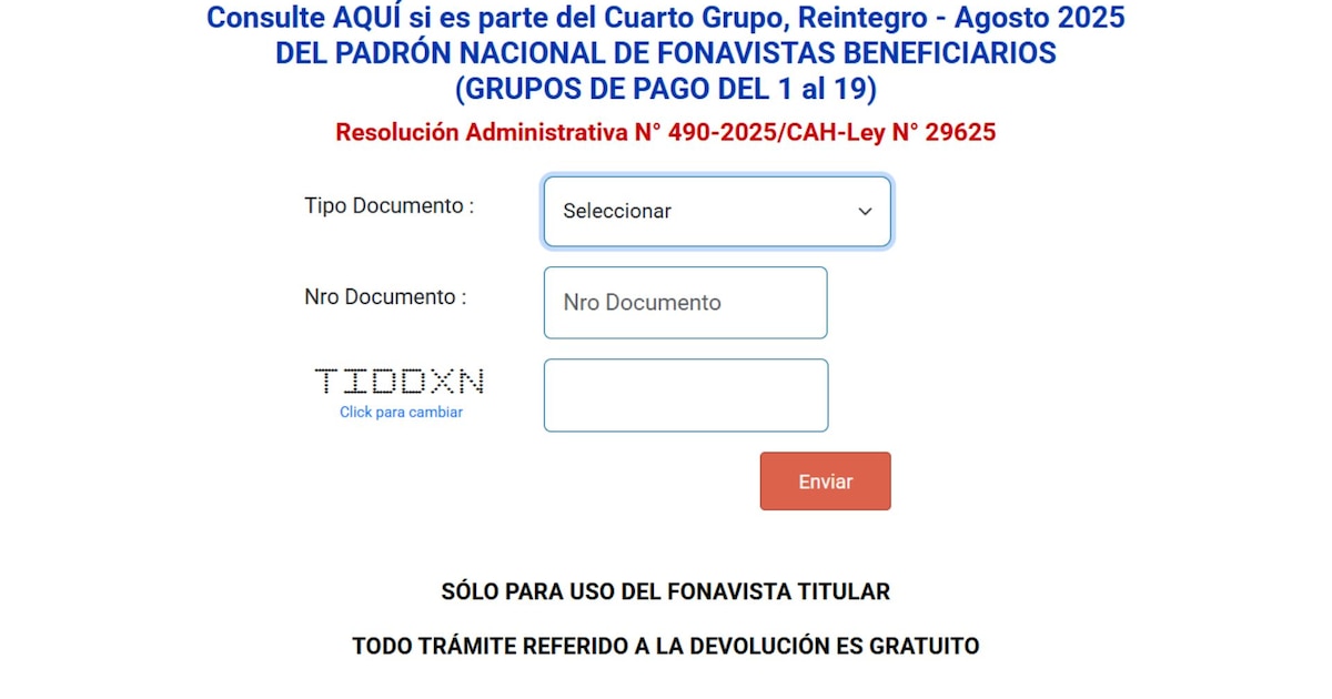 Reintegro 4 del Fonavi: Consulta con DNI si te corresponde el pago, link activo