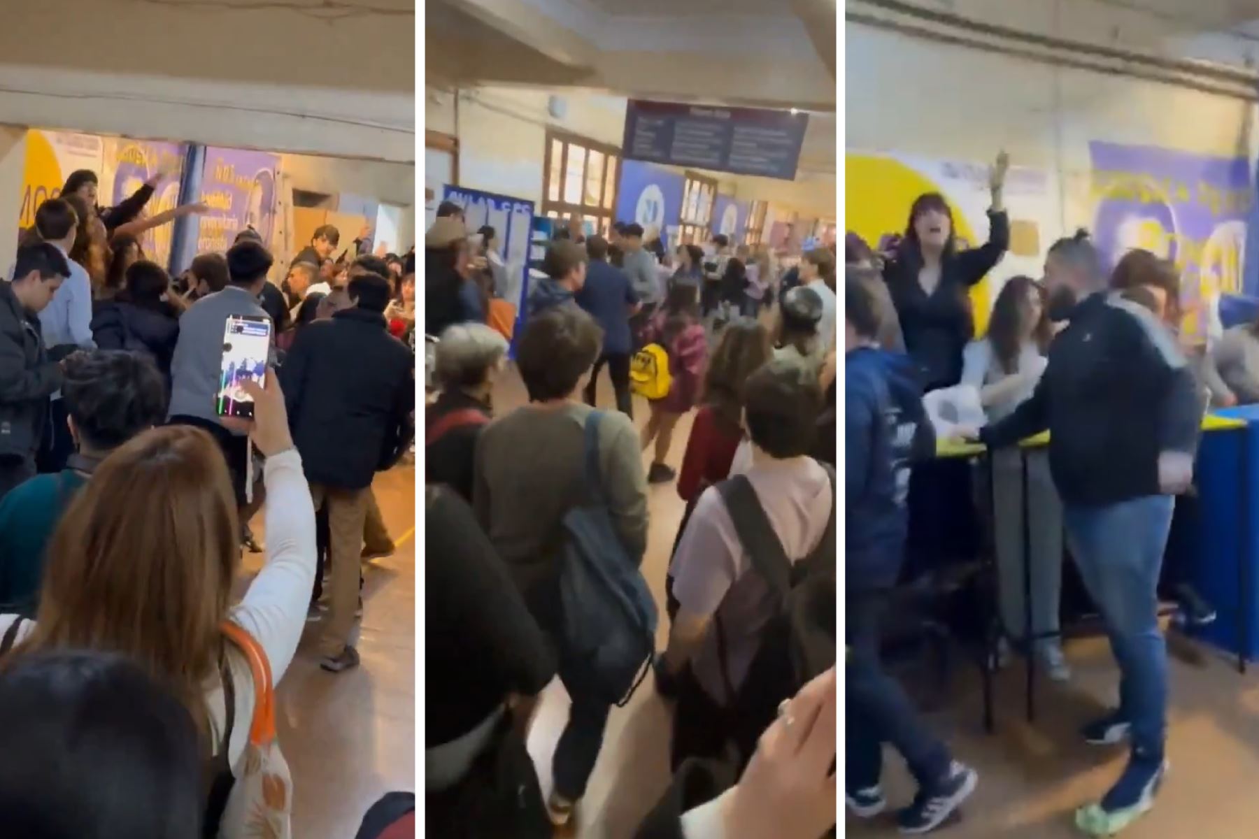 Incidentes explosivos en la Universidad de Buenos Aires: enfrentamiento brutal entre simpatizantes del peronismo y seguidores de Milei