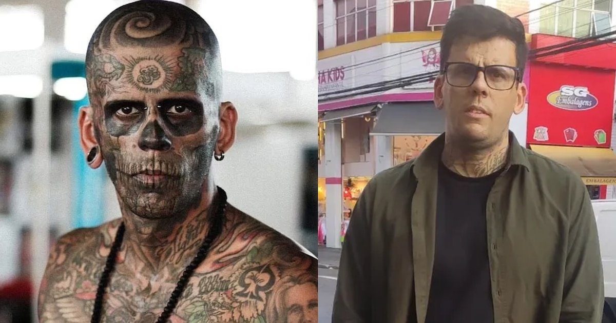 El hombre más tatuado de Brasil, con 170 tatuajes y 95% de su piel cubierto, decide borrar su pasado en busca de una nueva vida espiritual