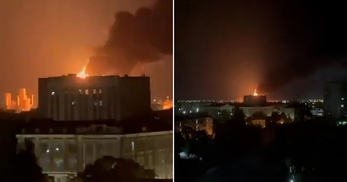 ¡Dron ucraniano provoca incendio cerca del “palacio de Putin” en Rusia! Más de 400 bomberos luchan contra el fuego en un incidente que sacude al sur del país