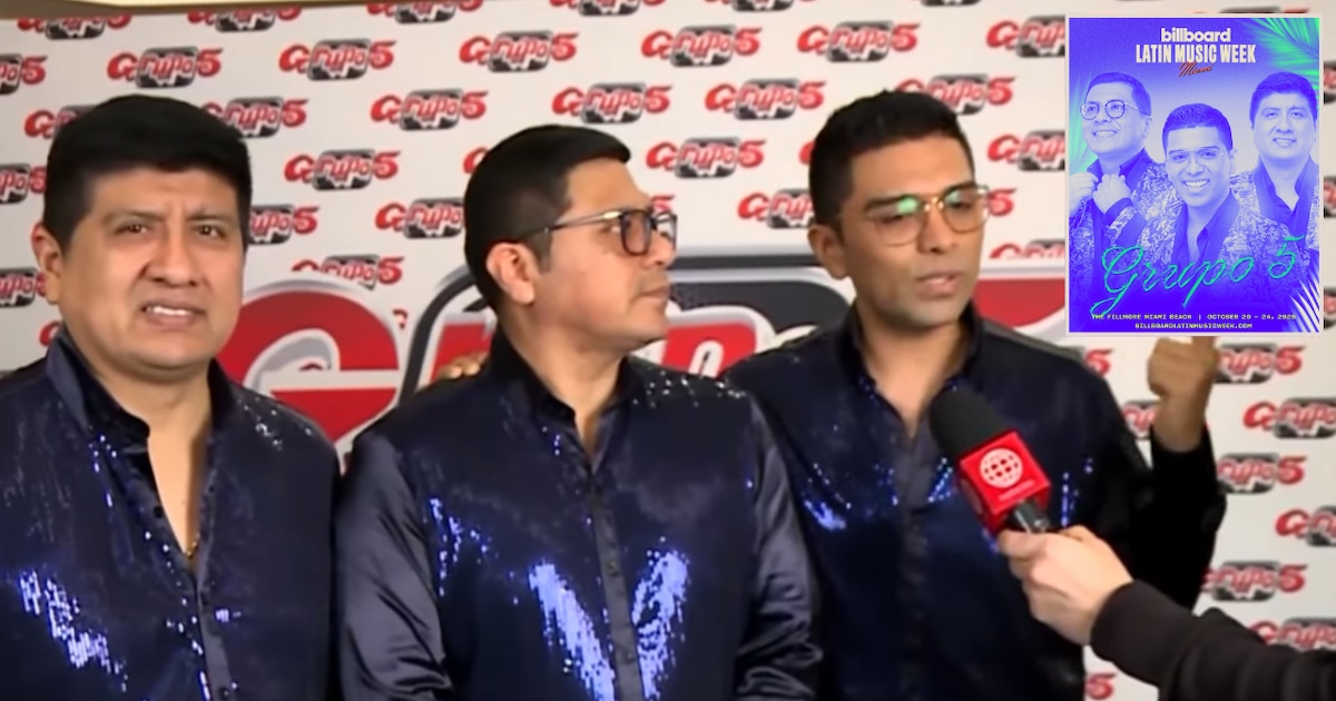 Grupo 5 se alista para marcar historia en la Semana Billboard de Música Latina 2025