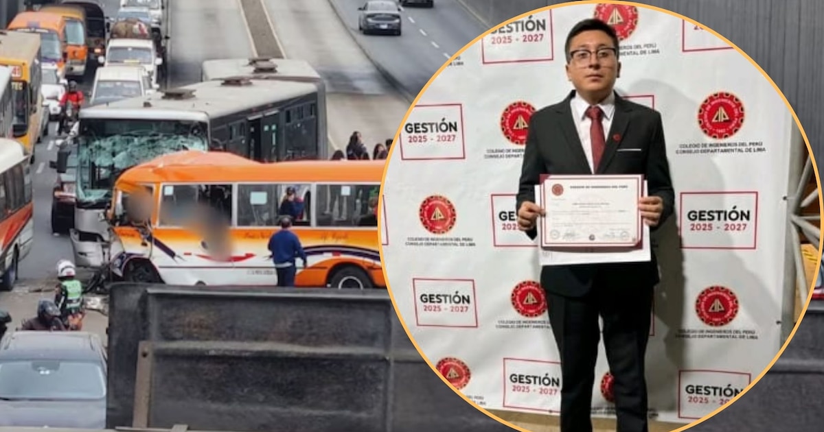Colegio de Ingenieros expresa condolencias por la pérdida de Jamil Castillejo en accidente fatal en el Metropolitano