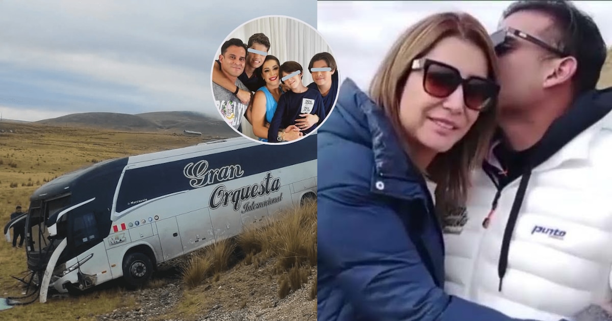 Hijos de Christian Domínguez alarmados por accidente de la Gran Orquesta Internacional; Karla Tarazona interviene para calmar a la familia