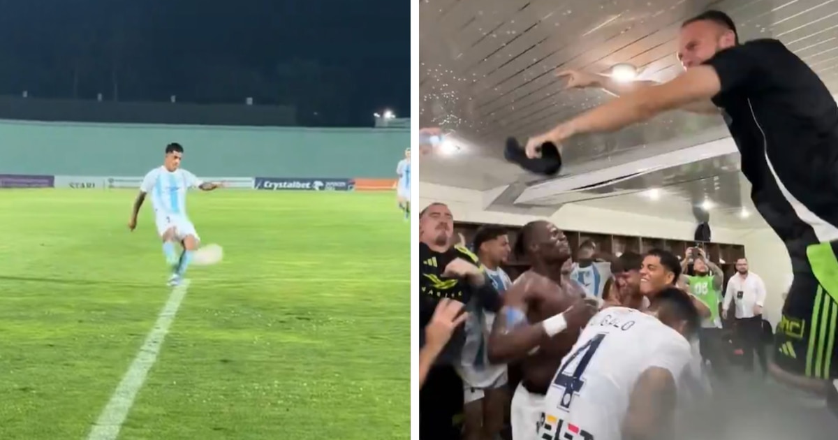 Joao Grimaldo destaca con asistencia y celebra con entusiasmo la clasificación del Riga FC a la tercera fase de la Conference League