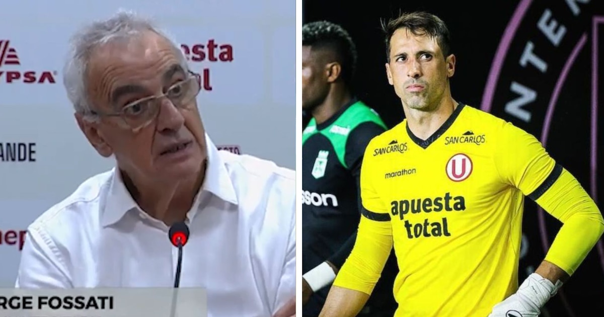 Jorge Fossati evalúa la posible ausencia de Sebastián Britos en el próximo encuentro de Universitario por motivos físicos