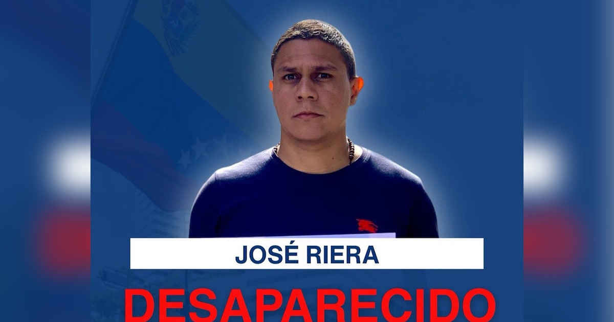 ¡Alerta en Venezuela: Desaparición forzada de opositor José Riera genera condena internacional y exige respuestas del régimen de Maduro!