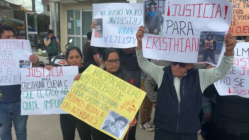 Familiares de joven atropellado en Cajamarca exigen justicia y orden de captura para responsable