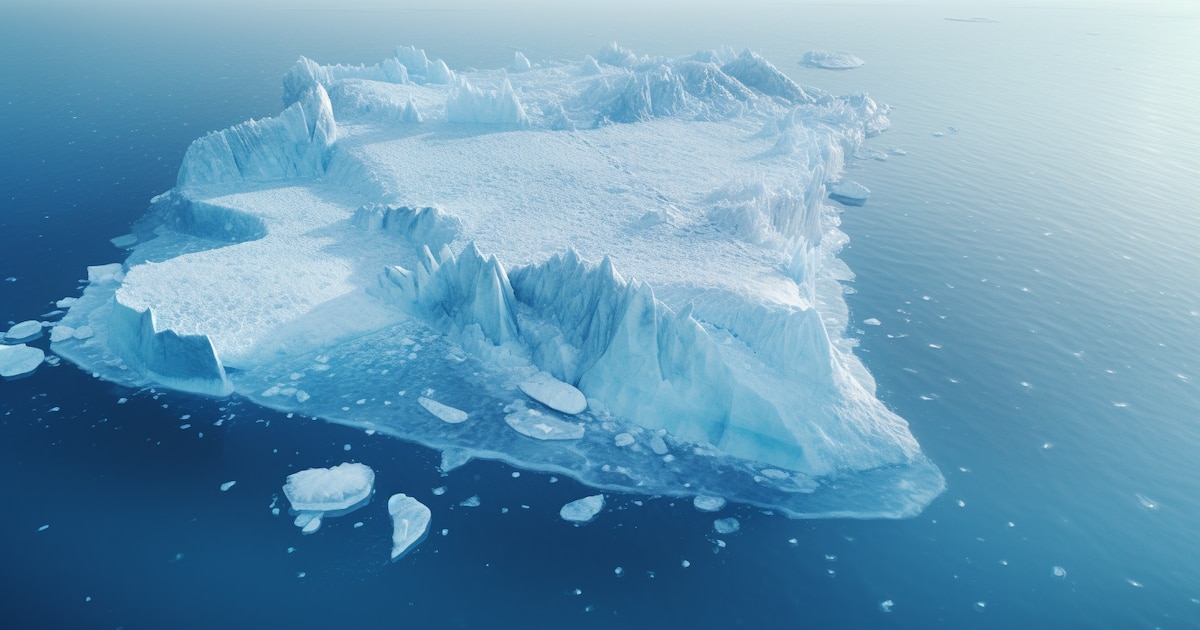 El iceberg A-23A, símbolo del cambio climático, se fragmenta aceleradamente en la Antártida y amenaza la navegación en el Atlántico Sur