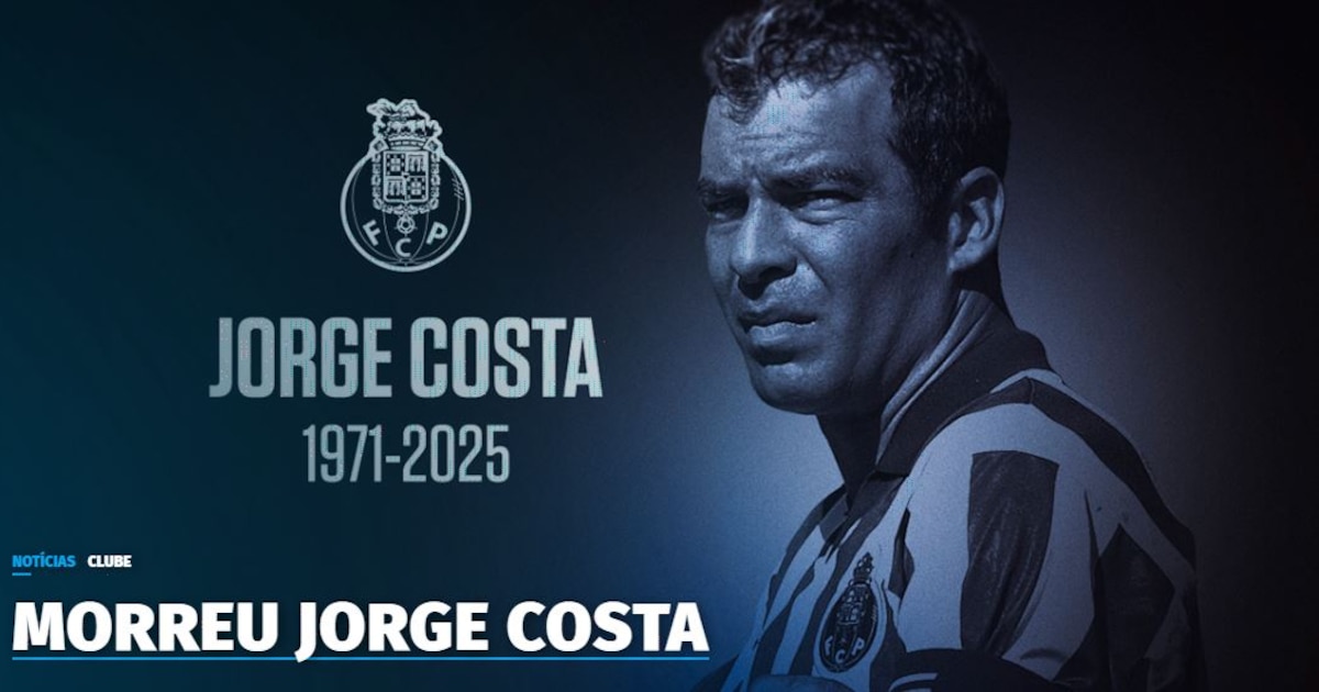 Tragedia en el fútbol portugués: Fallece a los 53 años Jorge Costa, ícono del Porto, por un ataque cardiaco