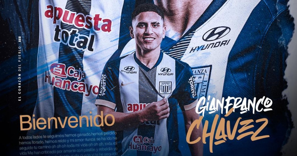 Alianza Lima confirma la incorporación de Gianfranco Chávez por dos años en su plantel de cara a la temporada