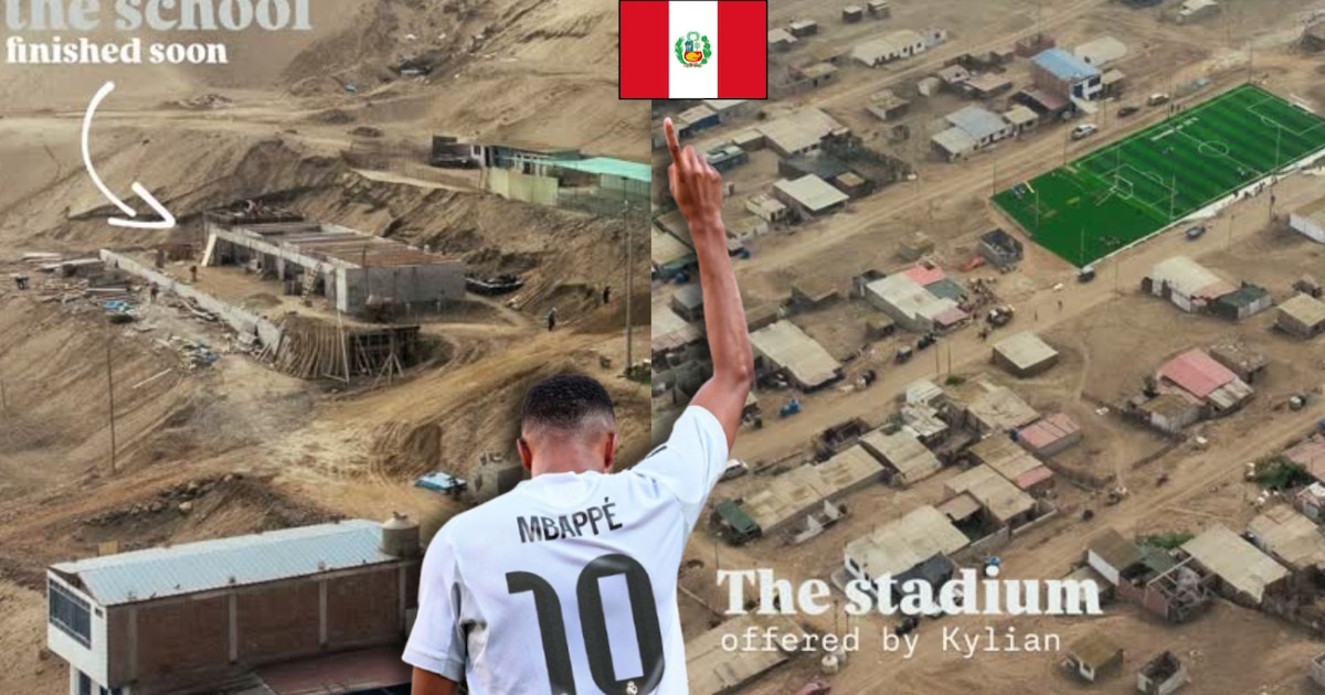Kylian Mbappé impulsa proyectos en Perú para beneficiar a comunidades vulnerables: construcción de escuela y renovación de cancha de fútbol