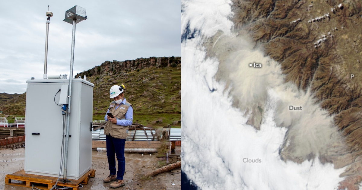 OEFA detecta niveles alarmantes de contaminación atmosférica en Pisco y Arequipa durante fuerte tormenta de arena