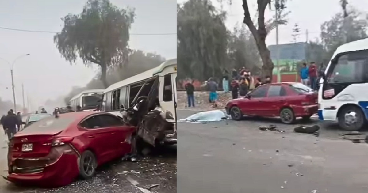 Choque múltiple en Chaclacayo deja un fallecido y varios heridos en la carretera Chosica-Lima