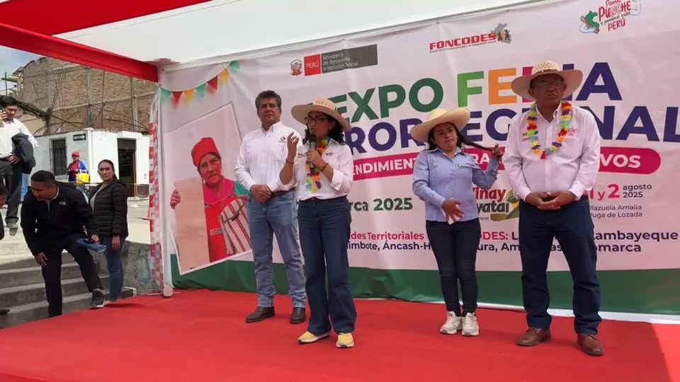 Ministra de Desarrollo Inaugura Feria Macro Regional en Cajamarca para Impulsar Emprendimientos