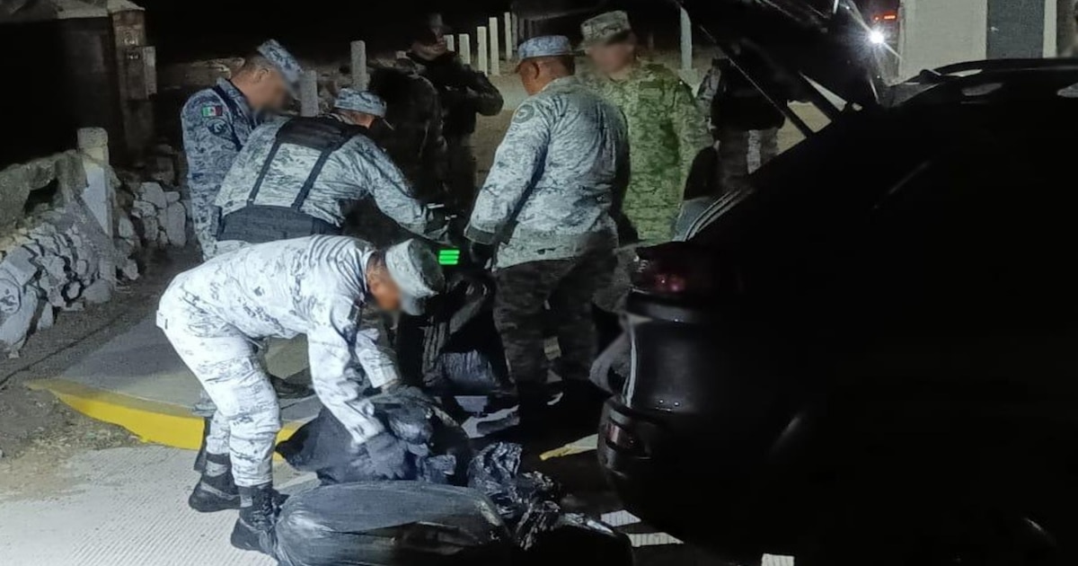 México captura a dos narcos del Cártel de Sinaloa con cargamento millonario de droga en Baja California