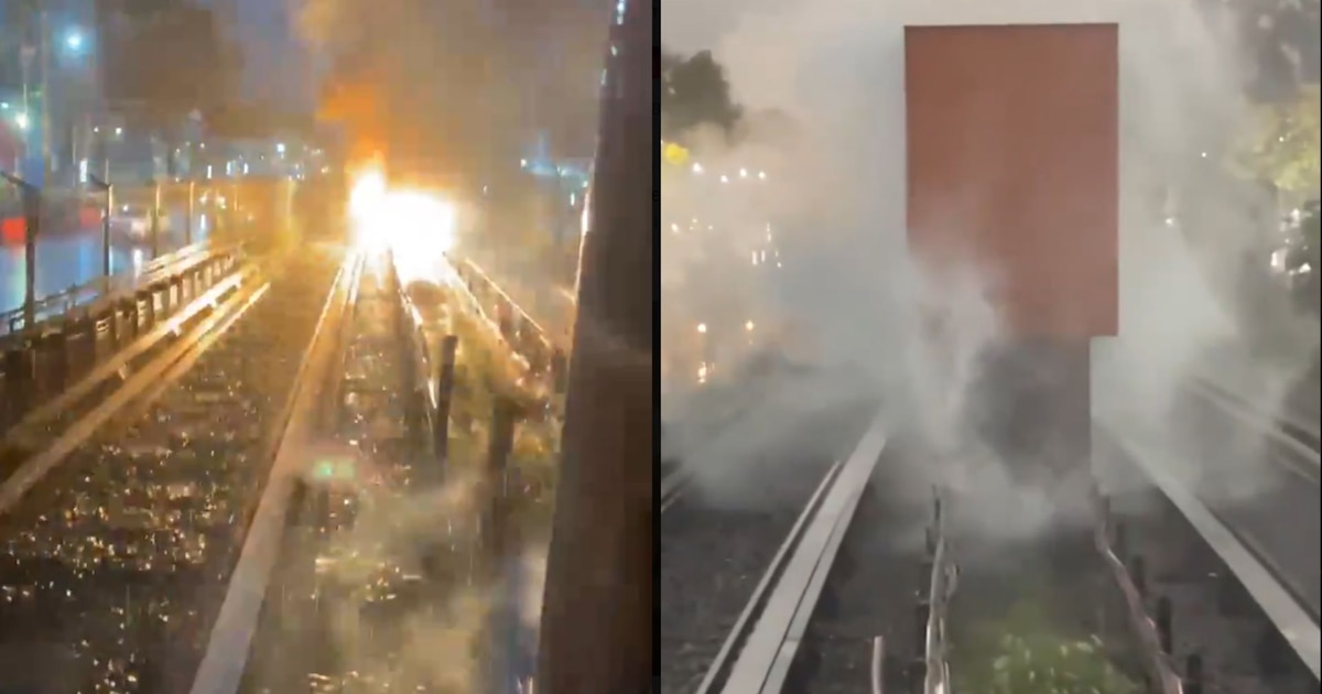 Explosión en la Línea 2 del Metro CDMX: La lluvia y fallas en las vías provocan incidente en San Antonio Abad