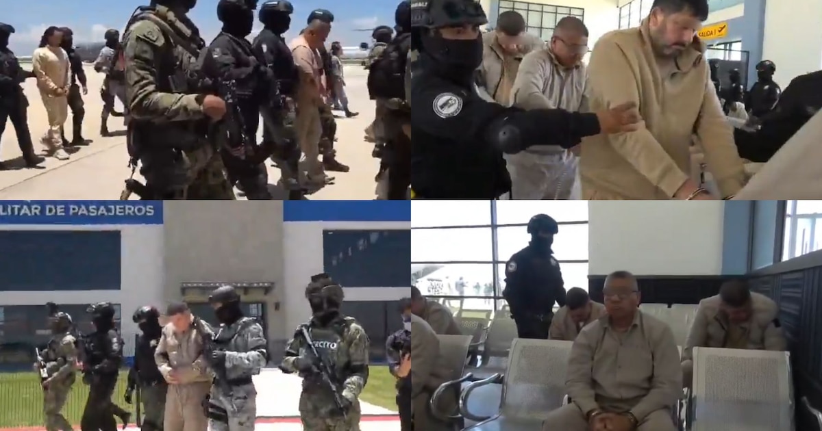 Autoridades mexicanas revelan imágenes del operativo de entrega de 26 narcos de alto perfil a EE.UU.: detalles y estrictos protocolos en el traslado