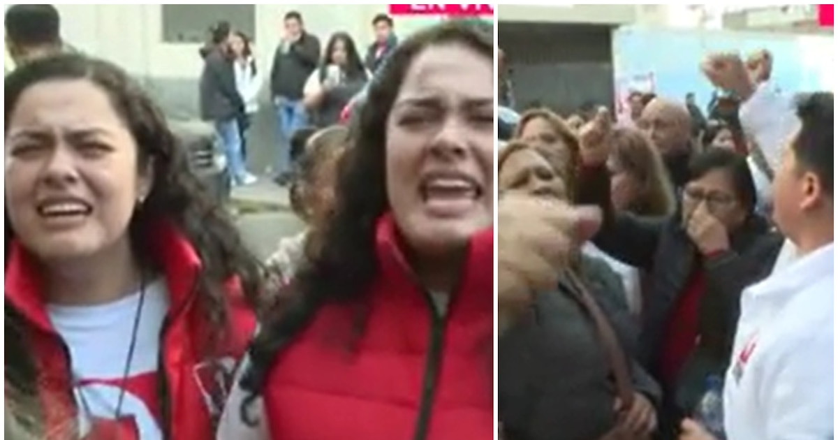 Seguidores de Vizcarra reaccionan con lágrimas y protestas ante la detención del expresidente en el Poder Judicial