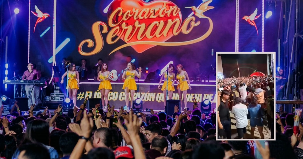 Multitud en concierto de Corazón Serrano en Tarapoto deja heridos y genera caos en la celebración